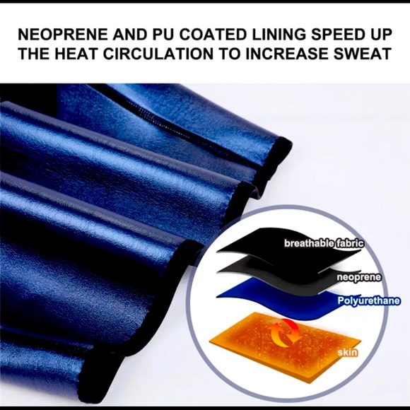 Thermo sauna like High waist sweat storm corset stomach trainer leggings - Picture 3 of 7